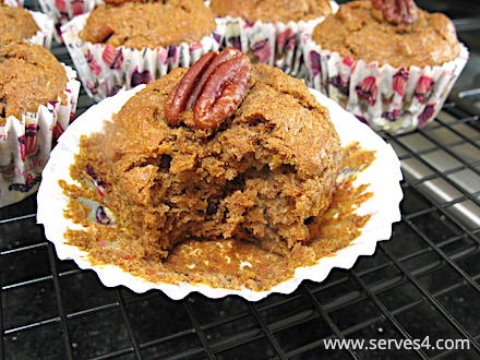 Home Made Cake: Pumpkin Pecan Spelt Muffins