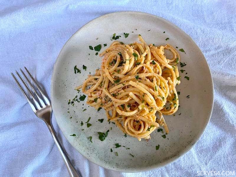 Linguine with Crab