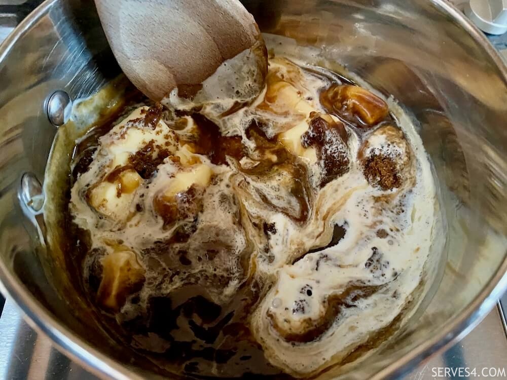 Making Sticky Toffee Pudding